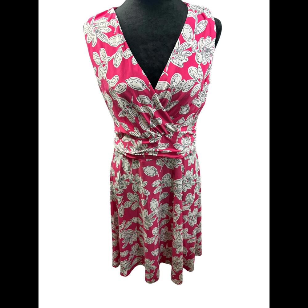 Tommy Hilfiger Chic Floral Summer Dress - Pink and White Pattern